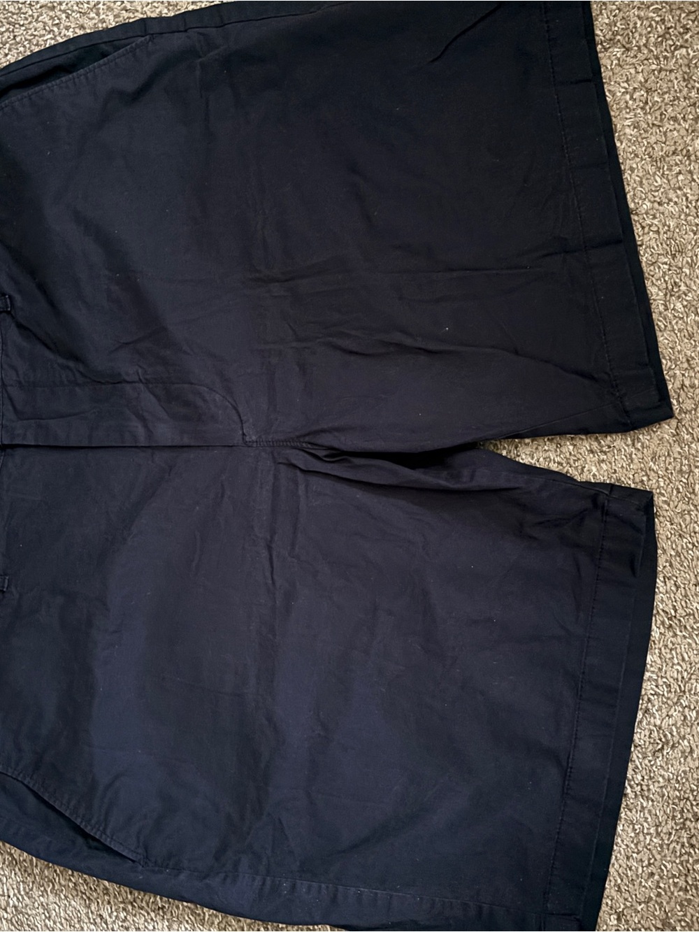J. Crew Men's Black Flat-Front Cotton Shorts 9 inch
